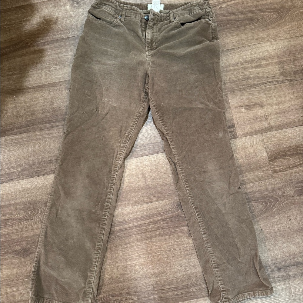 Vintage Brown Ribbed Pants